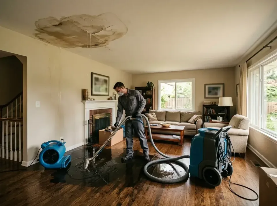 attic-pipe-burst-ceiling-drip-008 — frequently asked questions, Water Damage Restoration & Carpet Care in Hampton, IL